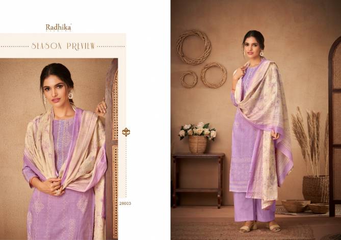  Radhika Azara Fancy Casual Wear Cotton Printed Latest Dress Material Collection